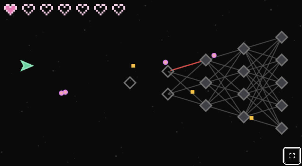 AI Threat: ship facing a growing neural network
